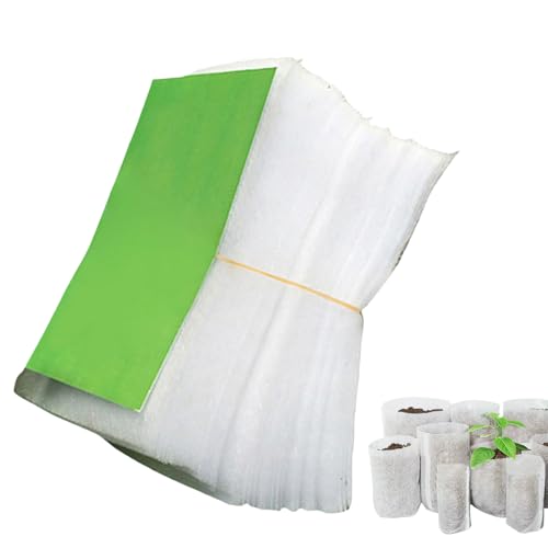 Bolsas de plántulas, bolsas de guardería plántulas | Bolsas de plántulas de tela no tejidas,Conjunto de 100 contenedores de brote de planta de interior de tela no tejida reutilizable para fruta de flo