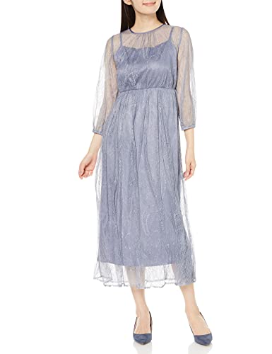 [リュクスブリエ] カジュアルパーティードレス レディース ブルーグレー S