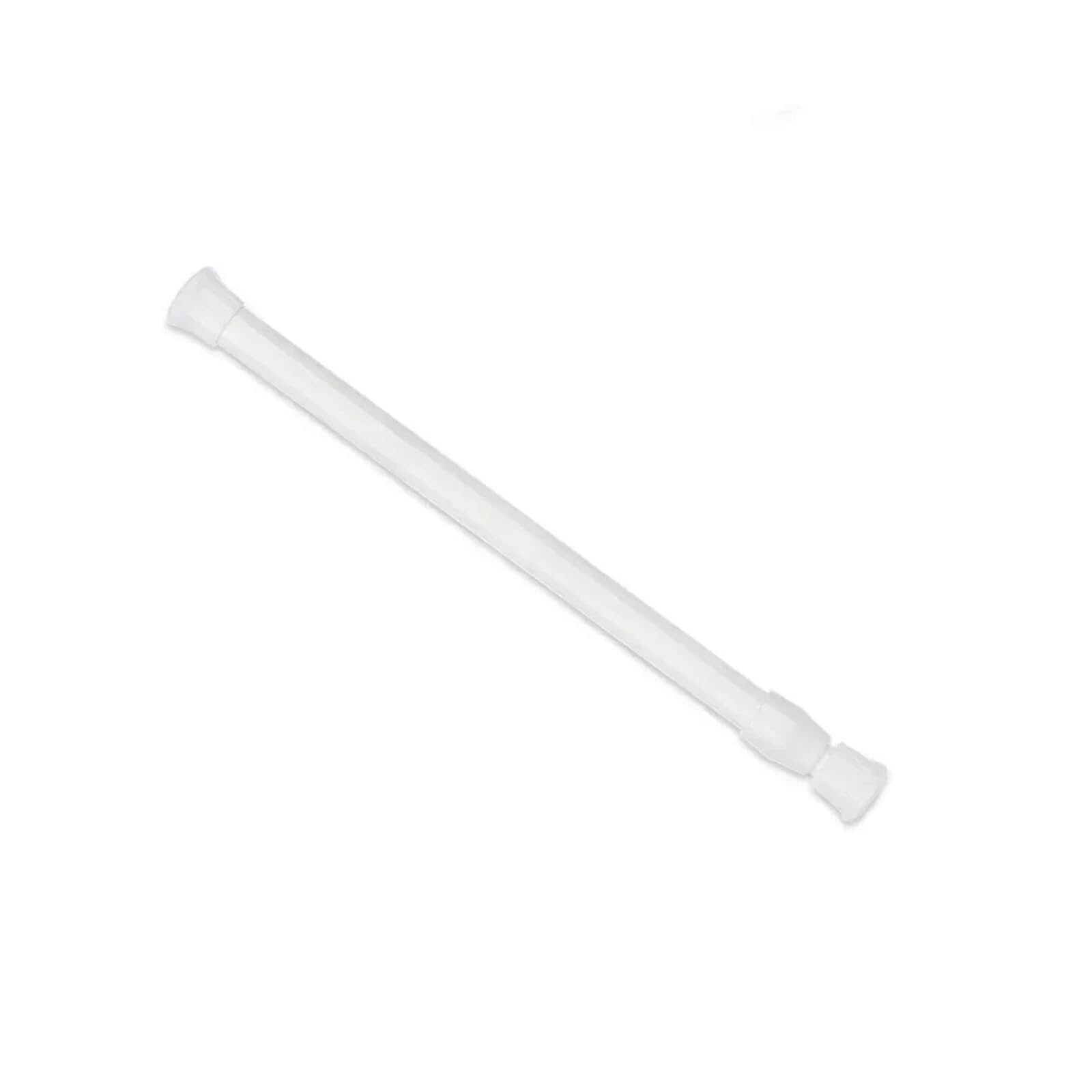 Tension Rod Tension Curtain Rods Adjustable Length Hanging Extendable Telescopic Poles for Bathroom Kitchen Cupboard(White30-50cm)