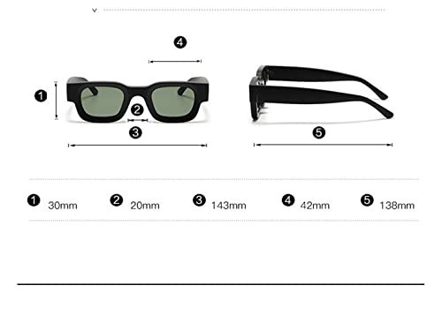 Women's Square Frame Small Frame Sunglasses Commuter Men's Driving Vacation Sun Glasses3