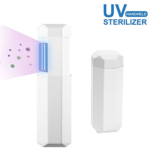 Lampe de stérilisation UV Lampe ultraviolette antibactérienne Désinfectant portable à 99% pour famille Voyage Voiture Armoire Hôtel Toilette Animaux (1pcs)