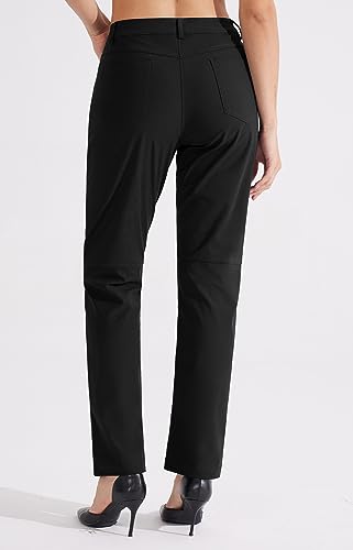 Pantalon de travail extensible Libin léger coupe droite noire 40