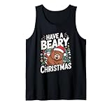 Photo Gallery funny merry christmas pun - simpatico orso di natale canotta Photo Gallery funny merry christmas pun - simpatico orso di natale canotta