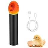 Mire Oeuf LED Rechargeable, Testeur d'Oeufs à Lumière Froide pour Couveuse, Lampe de Mirage pour Surveiller Le Développement Embryonnaire des Oeufs de Poule, Caille et Canard