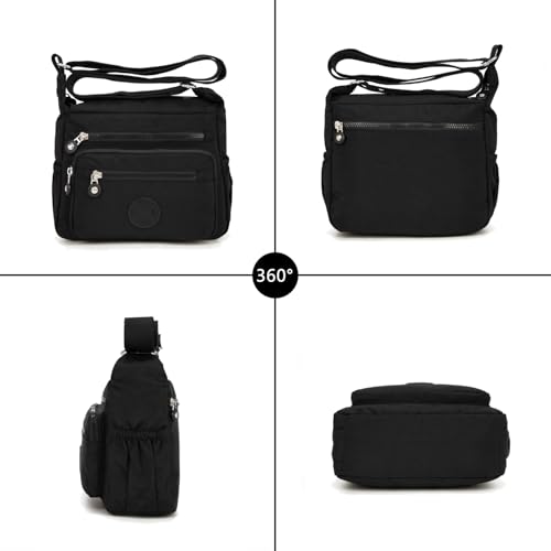 Crossbody Purses for Women Lightweight Shoulder Handbags Waterproof Nylon Travel Bag Ladies Pocketbooks2