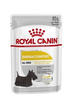 Royal Canin Dermacomfort Wet Pouches Adult Dog Food 85g (Pack of 48)