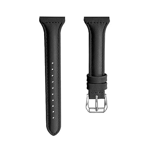 POPETPOP Correa De Cuero Mirar Banda Correa De Reloj Ver Correa De Repuesto Reloj De Pulsera Black