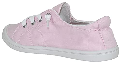 Image of Soda Flat Women Shoes Linen Canvas Slip On Sneakers Lace Up Style Loafers Zig-S
