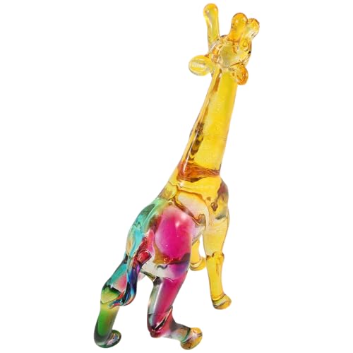 Figurine Girafe en Cristal de 14 Cm pour Remplacer les Bibelots Ternes de Votre Salon