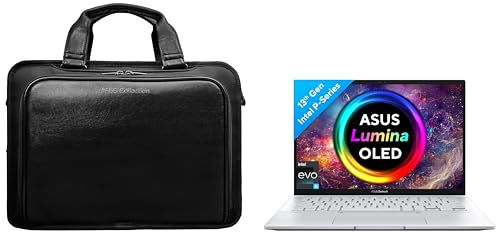 Image of ASUS Zenbook 14 OLED (2023), Intel Core EVO i5-1340P 13th Gen, 14 inch (35.56 cm) 2.8K 90Hz OLED, (16GB RAM & 512GB SSD), UX3402VA-KM542WS Vantage Briefcase AC3500