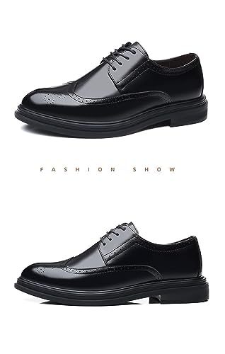 Men's Formal Oxford Comfortable Dress Shoes - Business Wingtip Lace Up Leather Shoes with Classic and Modern Designs2