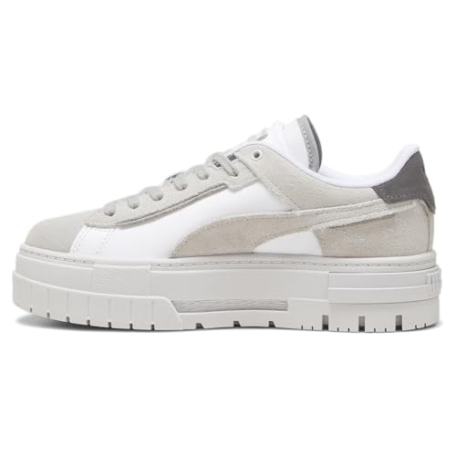 PUMA Womens Mayze Crashed Lace Up Sneakers Shoes Casual - Grey3