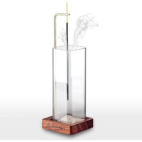 Goolan Incense Holder for Sticks with Ash Catcher Cover
