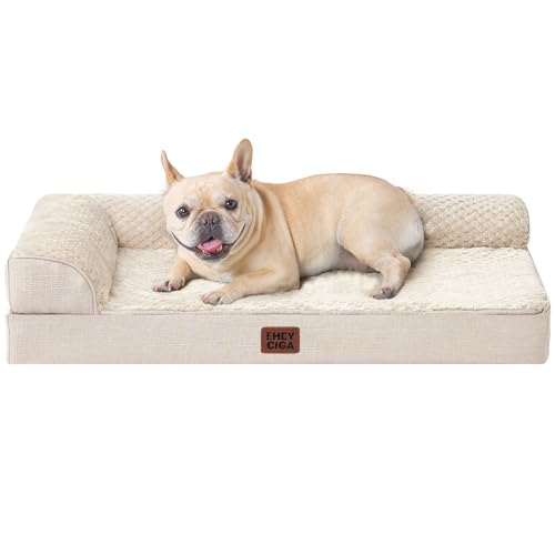 EHEYCIGA Orthopedic Dog Bed Medium Size Dogs, Memory Foam Dog Bed with Washable Removable Cover...