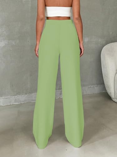 Image of Toochki Trousers for Woman Pants Women's Formal Office Korean | Black Track Pant | Straight | Cotton Spandex Stretchable Trouser | High-Waisted Bottom Wear