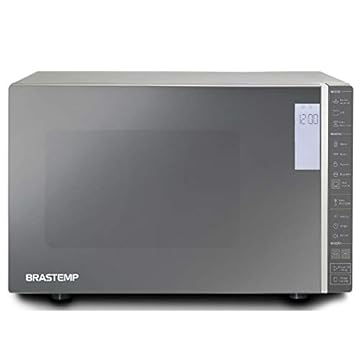 Micro-ondas Brastemp 32 Litros cor Inox Espelhado com Grill e Painel Integrado - BMG45AR 110V