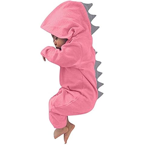 Zimuuy Dinosaur Hooded Romper for Babies Cover