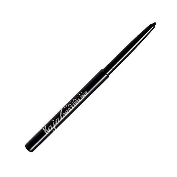 VASANTI-Kajal-Waterline-Eyeliner-Black-Opthalmologist-Approved-and-Tested-Long-lasting-Waterproof-Paraben-Free-Eye-Makeup VASANTI Kajal Waterline Eyeliner Pencil - Long-lasting, Waterproof, Smudge-proof, Safe for Sensitive Eyes, Waterline Eye Liner - Opthalmologist Approved and Tested (Intense Black)