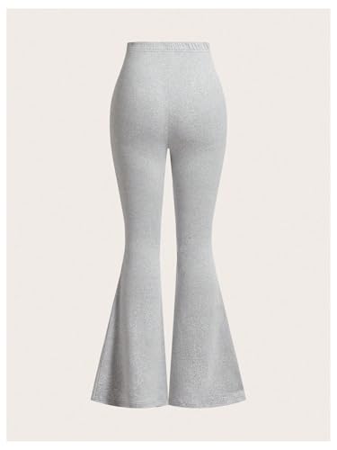 WDIRARA Women's 3 Pack Elastic Waist Flared Pants Bell Bottom Stretch Long Trousers4