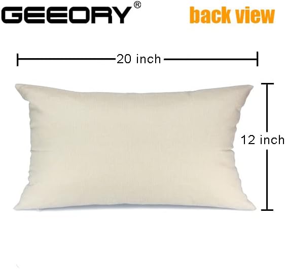 Miniatura 7 de GEEORY Funda de almohada de Halloween de 12 x 20 pulgadas, funda de almohada lumbar de rayas fantasmas para decoración de Halloween, almohadas de