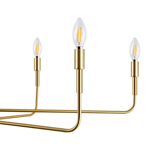 Light Society Ls-C317-Bb Bella 8-Light Chandelier, Brushed Brass #TOP4