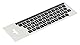 Lacerto® | 14x14mm Deutsche Aufkleber für PC/Laptop & Notebook Tastaturen mit mattem kratzfestem Laminat, Germany Keyboard Stickers QWERTZ | Farbe: Schwarz