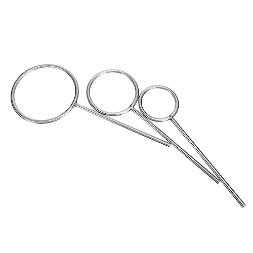 KICHOUSE Practical Laboratory Tools 3pcs Stainless Steel Support Ring for Laboratory Work Ring Stand