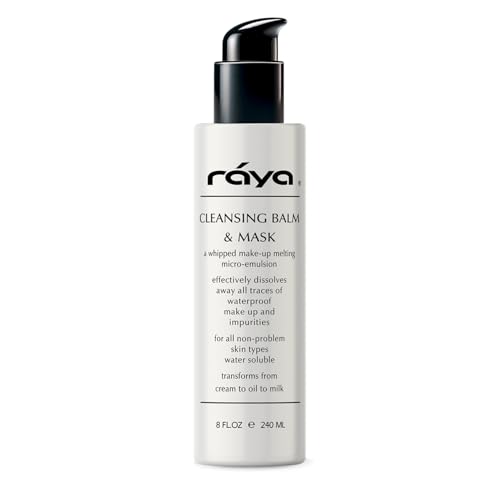 Image of Raya Facial Cleansing Balm and Mask (155) | Natural, Water-Soluble, Fluid Cleanser and Water-Proof Make-Up Remover for Combination and Dry Skin | Can Be Used as a Gentle Cleansing Mask