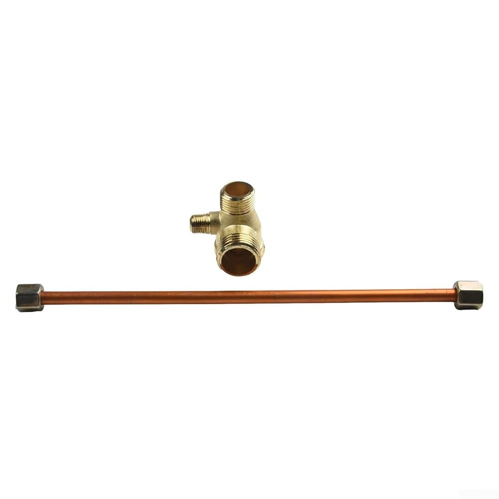 Tubo di scarico 600 mm valvola di ritegno lega di zinco 3 porte compressore d'aria
