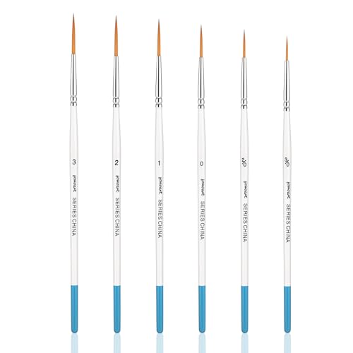 6Pcs Detail Paint Brushes Set for Artists
