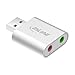 Produktbild InLine 33051S USB Audio Soundadapter, Mini Aluminium Gehäuse