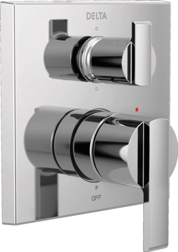 Valve Trim Delta T24967 6 chrome avec inverseur intégré pour douche moderne - 2