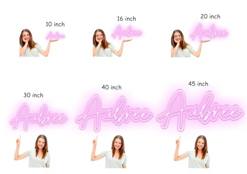 Custom Neon Sign, Neon Sign Customizable for Birthday Wedding Party Gift,Bar Personalized Neon Sign for Wall Decor Length 10inch to 60inch