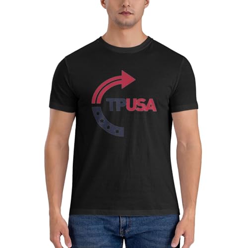 Tpusa Turning Point USA T-Shirt Men's Short Sleeve Crew Neck Cotton Shirt3