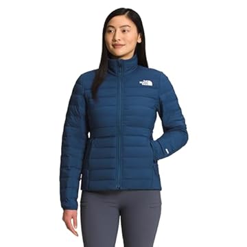 THE NORTH FACE Jaqueta feminina plus size Belleview stretch reciclada isolada, Azul sombreado, G