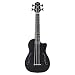 Kala Brand Music Co. Journeyman, 4-String Ukulele, Black, (UBASS-JYMN-BK-FS)