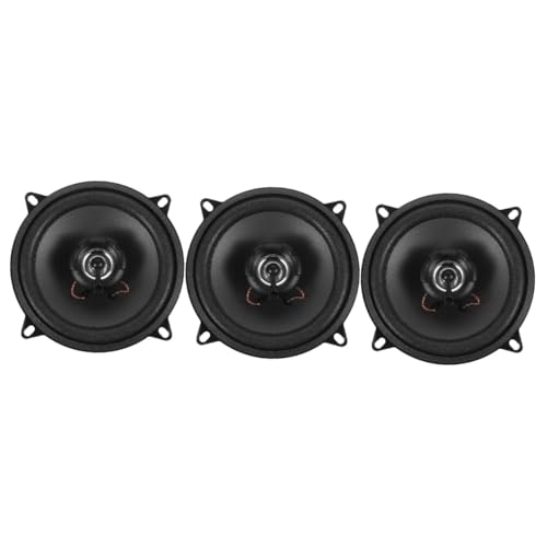 MUCKLILY 3pcs Car Speaker System Automotive Audio Accessory Easy Install Exceptional Frequency Response for Car Interior Upgrade