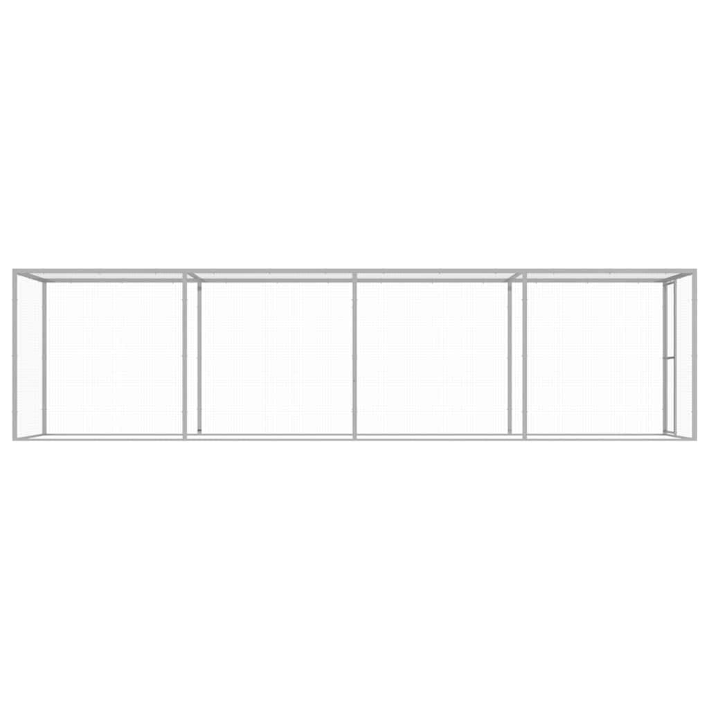 Gabbia per gatti, 6 x 1,5 x 1,5 m, in acciaio zincato
