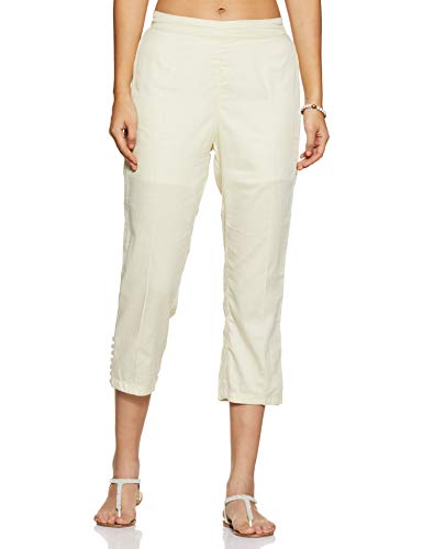 Image of BIBA Womens Notched Neck Printed Kurta and Pants Set