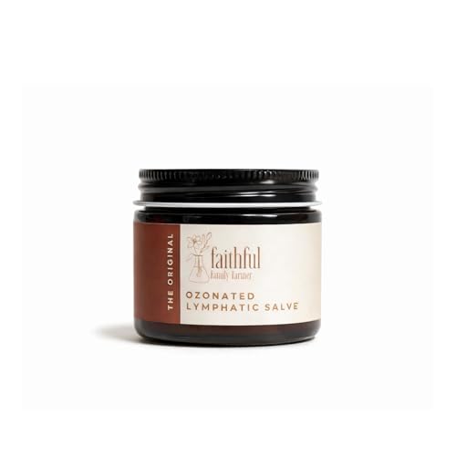 Ozonated Lymphatic Salve Ozone Infused for Lymph Drainage Massage Natural Detox Support Cream Moisturizing Herbal Salve USA Made
