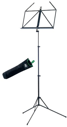 K&M 10100-050-55 Music Stand with Case Black
