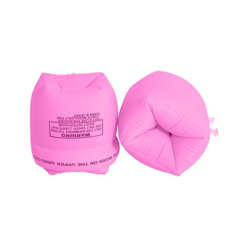 dfjdskl Arm Floaties - Toddler Floaties with PVC Arm Bands for Kids and Adults，Pool Swimmy Floats for Children 3-5-6-12 Years (2 PCS Pink