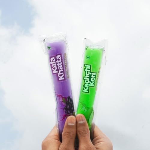 Image of ICY POPPS Edible Ice Sticks | Comes with 11 Refreshing Flavours | Mango, Guava, Orange, Kala Khatta & More | Gluten-Free with Added Vitamin C | Refreshing Treat for Kids | Assorted Pack of 11