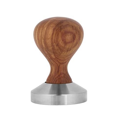 Coffee Tamper, Practical Coffee Powder Press Stainless Steel Base for Home Office for Bar Cafe(51mm)