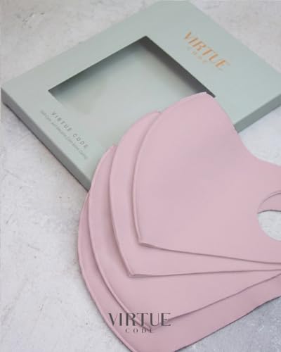 Image of Virtue Code Second Skin Cloth Face Mask Pack. 4 Buttery Soft Masks Washable Fabric