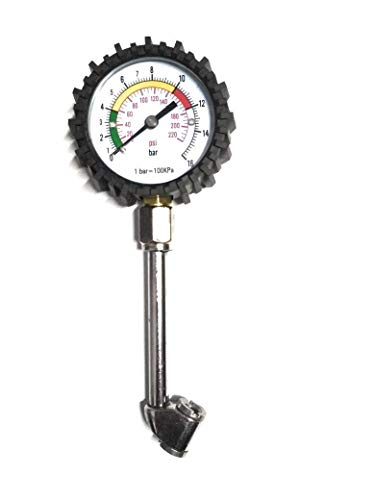 Image of Anadi Auto Car, Motorcycle, Bike, Truck Tyre Pressure Gauge, Vehicle Tester Tyre Air Gauges, 220PSI Analog Meter Tire Pressure Gauge