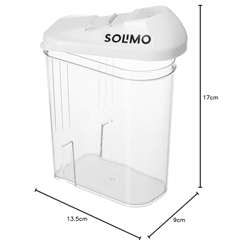 Image of Amazon Brand - Solimo Plastic Storage container Set with sliding mouth (Set of 3, 750 ml)