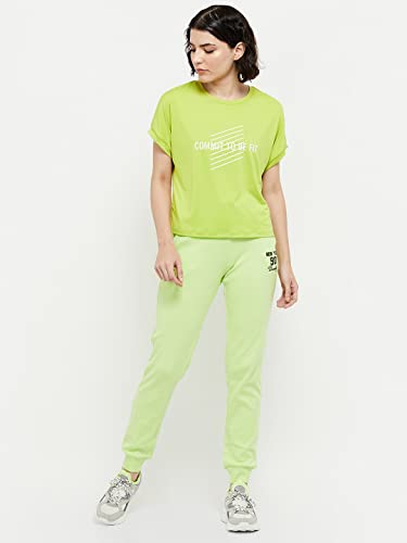 Image of Max Women's Printed Round Neck Regular Fit T-Shirt