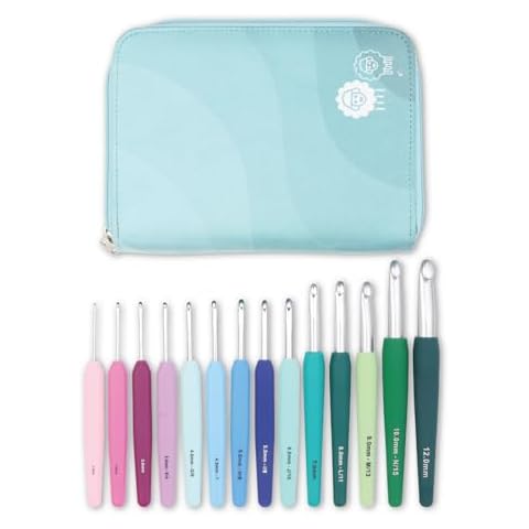 KnitPro Waves 2.0 Grade Multicolor Crochet Hooks Set - Hooks in Sizes 2mm to 12mm Cover