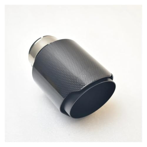 Silencieux acier inoxydable voiture buse echappement carbone noir brillant 2.5 3.5 pouces